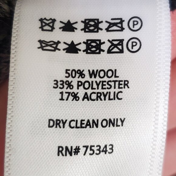 Max Studio plaid wool-blend car coat, open jacket, - Picture 4 of 4